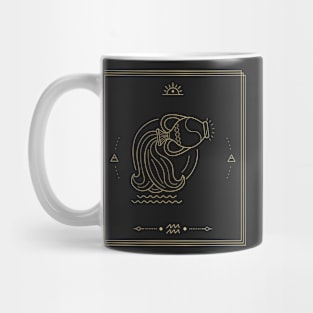 Signs of the zodiac symbol Aquarius Mug